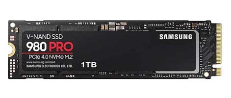 SSD Samsung 980 Pro 1TB PCIe Gen 4.0 x4 NVMe V-NAND M.2 2280 MZ-V8P1T0BW